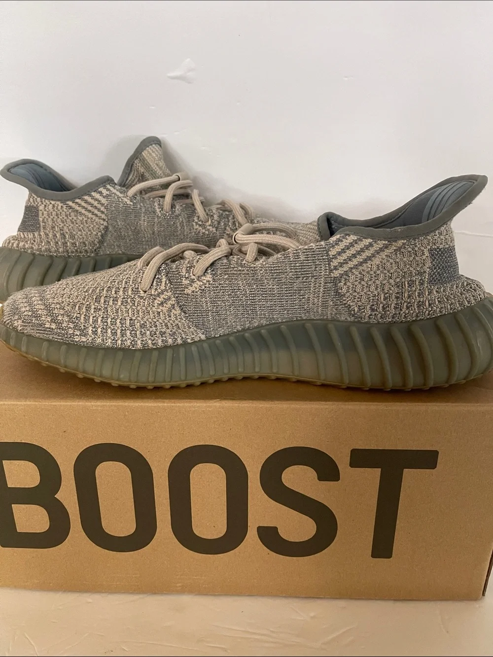 adidas Yeezy Boost 350 V2 Beige and Olive Men's Sneakers